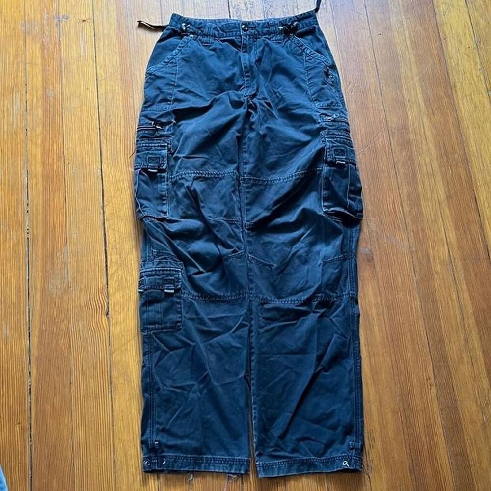 Airwalk Men's Black and Grey Trousers